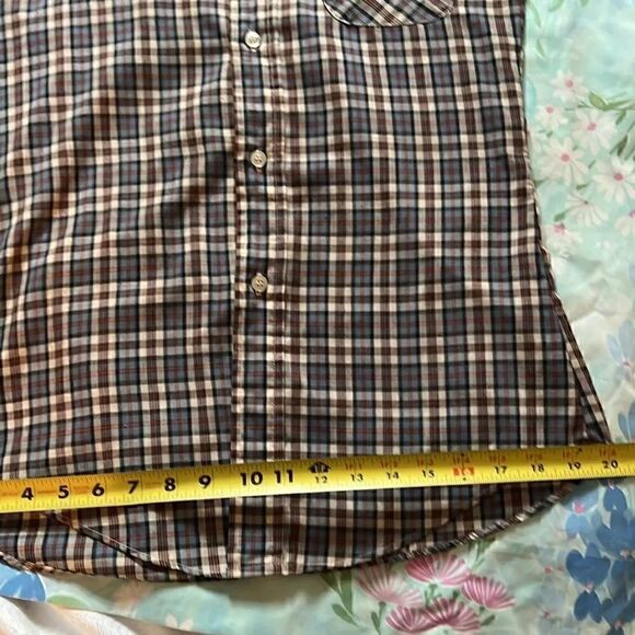 Vintage Levi’s Button Down Plaid Western Shirt Tapered Fit - Small - Picture 2 of 13
